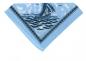 Preview: Nickituch Segelschiff hellblau, 53 x 53 cm
