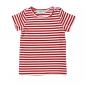 Preview: Ringelshirt Michel Kurzarm rot/weiß gestreift für Kinder