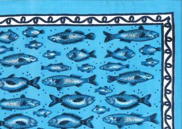 Nickituch Fische, 53 x 53 cm