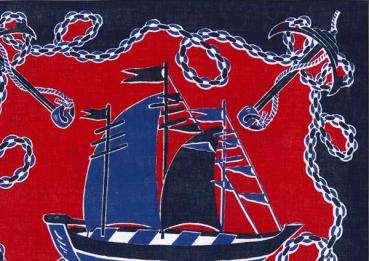 Nickituch Großes Schiff, 53 x 53 cm