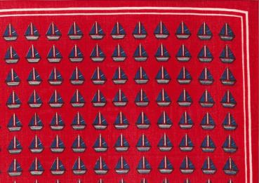 Nickituch Mittleres Segelboot, 53 x 53 cm