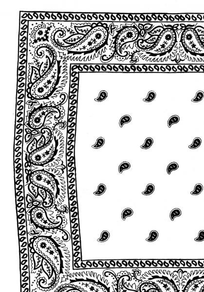 Nickituch Paisley KK, 53 x 53 cm