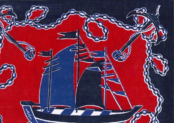 Nickituch Großes Schiff, 53 x 53 cm