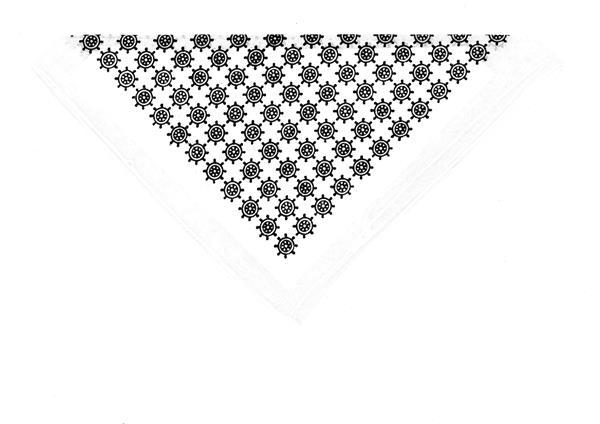 Nickituch Kleines Steuerrad, 53 x 53 cm