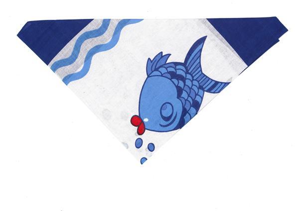 Nickituch Küssende Fische, 53 x 53 cm