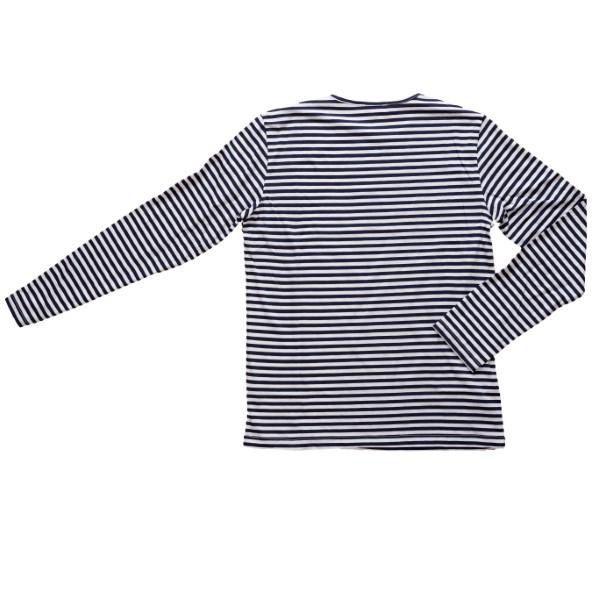 Ringelshirt Michael Langarm blau/weiß gestreift für Herren