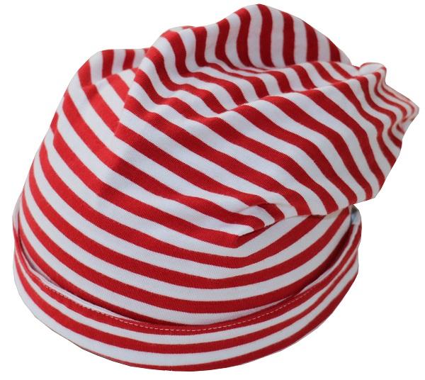 Faschings-Zipfelmütze Rot-weiß Gestreift – Einheitsgröße, Aus Weichem Polyacryl